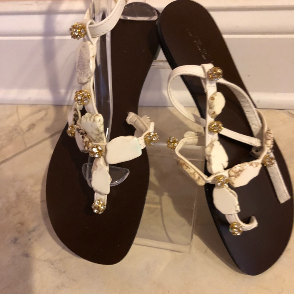 Dizzy White Sandals - image 5
